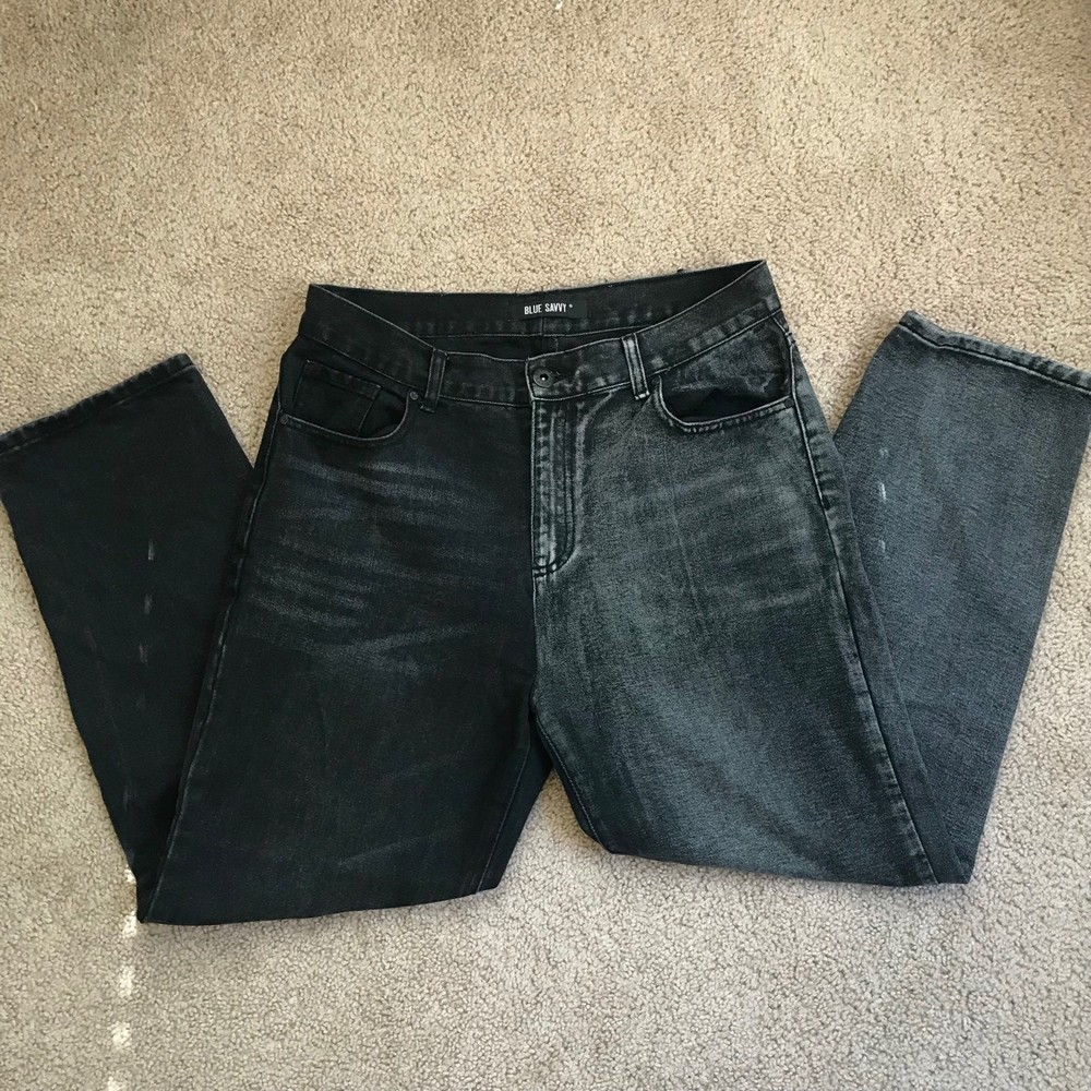 Blue savvy two tone black grey Jeans size 13